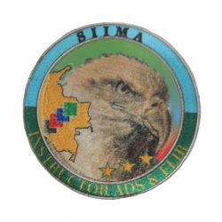 Parche bordado en alta definición HD, el diseño del parche esta bordado en hilos 100% nylon